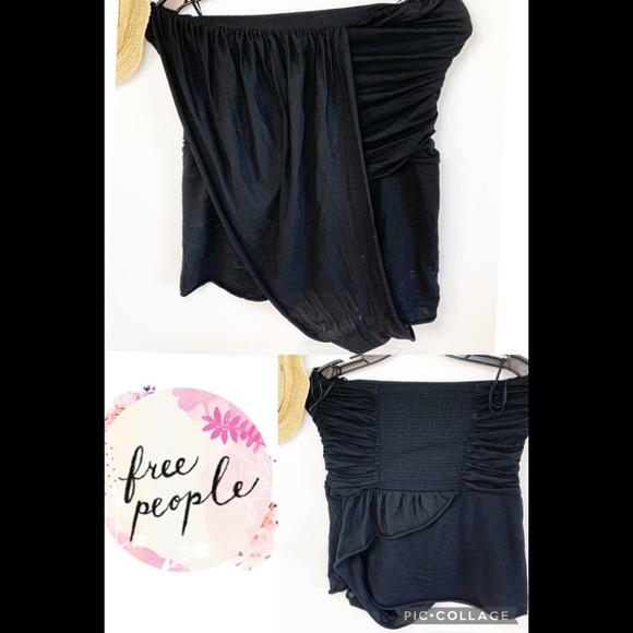 Free People Women’s Black Tube Stretch Top! LG - Picture 1 of 9